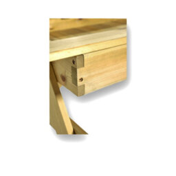 Leisurebench Children's Sandpit Picnic Table - Kids Garden Play Table With Storage - thumbnail 6