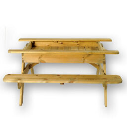 Leisurebench Children's Sandpit Picnic Table - Kids Garden Play Table With Storage - thumbnail 5