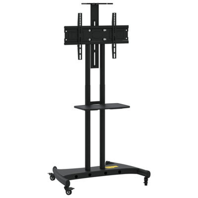Berkfield Practical Tv Stand On Wheels 32-70 Inch Screen Max Vesa 600X400 mm 60Kg