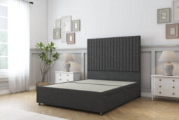 "Comfort Denver Graphite Dumfries Divan Bed Set 2 Drawers Foot-End - 54"" Floor Standing 4' Small Double" - thumbnail 3