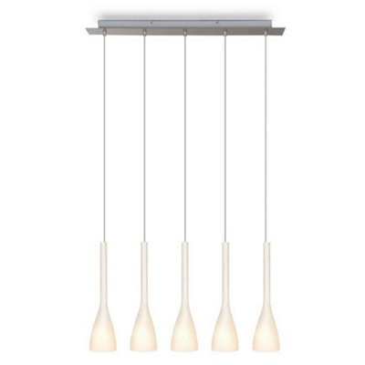 Luminosa Lighting Luminosa Vase Straight Bar Pendant Ceiling Light Stainless Steel