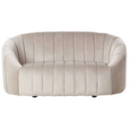 Beliani Living Room Set 6 Seater Malung Velvet Beige - thumbnail 9