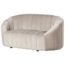Beliani Living Room Set 6 Seater Malung Velvet Beige - thumbnail 8