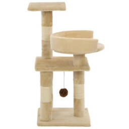 Walplus Cat Tree With Sisal Scratching Posts 65 Cm Beige - thumbnail 4