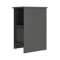 Grey 1 Drawer Nightstand Modern Narrow Accent Table - thumbnail 4