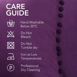 Deconovo 2 Pack Poms Crushed Velvet Cushion Covers 16X16 Inches Pillowcases For Bed With Invisible Zipper 40Cm X 40Cm Grape Purple - thumbnail 5
