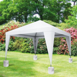 Set Of 4 Plastic Gazebo Leg Weights - Add Strength & Stability To Gazebos, Marquees, Party Tents, Market Stalls - Each H25 X W21Cm - thumbnail 2
