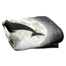 Royce Mcclure Silky Dolphin Supersoft Blanket Black/white (152Cm X 127Cm) - thumbnail 3