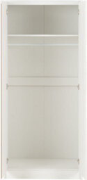 Seconique Malvern 2 Door Wardrobe Bedroom Set White With Chest And X2 Bedsides - thumbnail 3