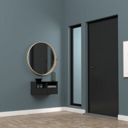 Furniture To Go Joliet 1 Drawer Wallmounted Bedside Table In Matt Black - thumbnail 9