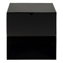 Furniture To Go Joliet 1 Drawer Wallmounted Bedside Table In Matt Black - thumbnail 5