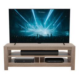 "Avf Calibre Sound 1.2M Tv Stand With Sliding Shelf, For Tvs Up To 60"" - Rustic Sawn Oak" - thumbnail 8