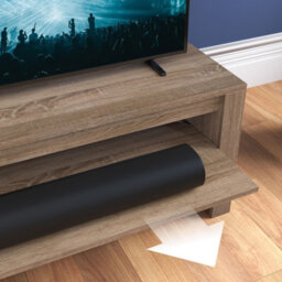 "Avf Calibre Sound 1.2M Tv Stand With Sliding Shelf, For Tvs Up To 60"" - Rustic Sawn Oak" - thumbnail 4