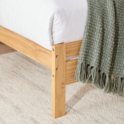 Furniturebox Uk Declan Oak Stain Solid Pine Double Bed Frame - thumbnail 5