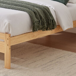 Furniturebox Uk Declan Oak Stain Solid Pine Double Bed Frame - thumbnail 4