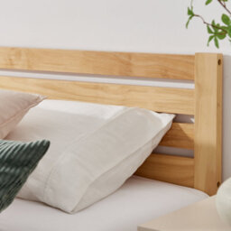 Furniturebox Uk Declan Oak Stain Solid Pine Double Bed Frame - thumbnail 3