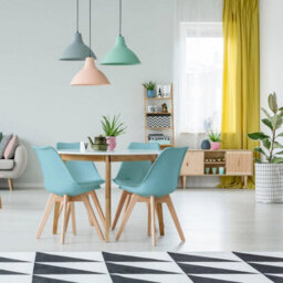Bravich Rocco Tulip Dining Chair - Duck Egg Blue - Set Of 4 - thumbnail 2