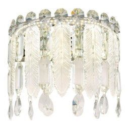 Luminosa Lighting Luminosa Klunka Wall Lamp Chrome K5 Crystals Led 2700-6000K Touch Dimmer - thumbnail 3