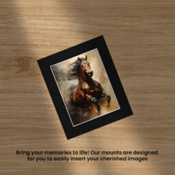 Ak Frames 12X10 Black Picture Mounts To Fit 9X7 Aperture Size - Mount Board Only (No Frame Included) - thumbnail 5