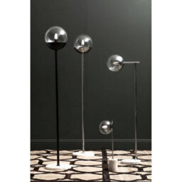 Orsina Minimalist Chrome Finish Metal Floor Lamp, Sturdy And Stable Bedroom Lamp, Versatile Tall Livingroom Lamp - thumbnail 2