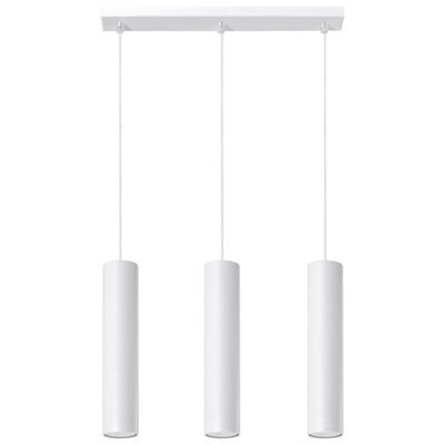 Sollux Lighting Lagos Steel White 3 Light Classic Pendant Ceiling Light - image 1