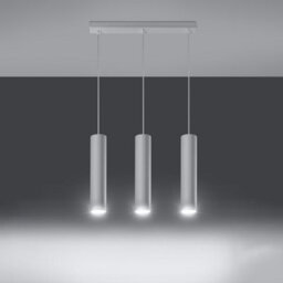Sollux Lighting Lagos Steel White 3 Light Classic Pendant Ceiling Light - thumbnail 2