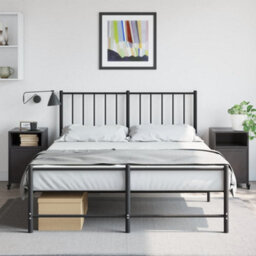 Berkfield Bedside Cabinets 2 Pcs Black 36X39X59 Cm Steel - thumbnail 3