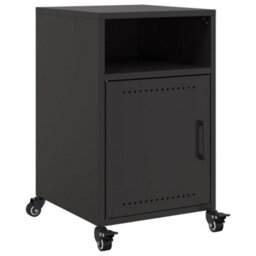 Berkfield Bedside Cabinets 2 Pcs Black 36X39X59 Cm Steel - thumbnail 6