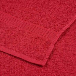 Berkfield Sauna Towels 4 Pcs Red 80X200 Cm 360 Gsm 100% Cotton - thumbnail 6