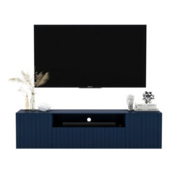 Heze Furniture Elpis 2 Glamour Tv Cabinet 150 Cm Wall-Mounted - Navy Matt