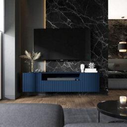 Heze Furniture Elpis 2 Glamour Tv Cabinet 150 Cm Wall-Mounted - Navy Matt - thumbnail 5