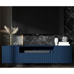 Heze Furniture Elpis 2 Glamour Tv Cabinet 150 Cm Wall-Mounted - Navy Matt - thumbnail 4
