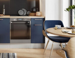 Impact Furniture Kitchen Drawer Unit 400mm Cabinet Slim Complete Cupboard Navy Dark Blue Free Standing Nora - thumbnail 5