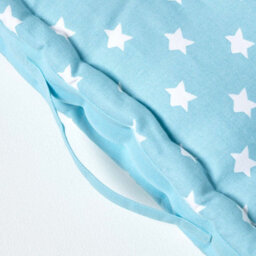 Homescapes Cotton Blue Stars Floor Cushion, 40 X 40 Cm - thumbnail 4