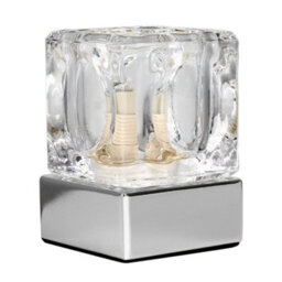 Valuelights Ice Cube Touch Table Lamp With G9 Dimmable Bulb In Cool White - thumbnail 1