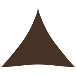 Berkfield Sunshade Sail Oxford Fabric Triangular 5X5X5 M Brown
