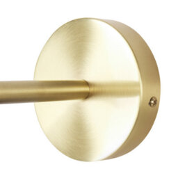 Beliani Luxe Wall Lamp White-Gold Steel Double Open Cone Shade 22 X 29 X 14 Cm - thumbnail 6