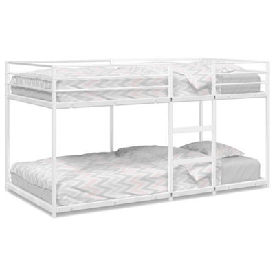 Berkfield Strong Bunk Bed Without Mattress White 80X200 Cm Steel