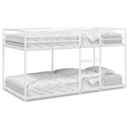Berkfield Strong Bunk Bed Without Mattress White 80X200 Cm Steel
