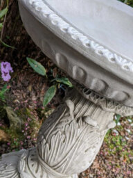 Beautifully Designed Ornate Stone Birdbath - thumbnail 4