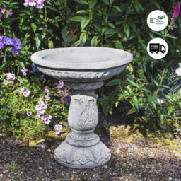Beautifully Designed Ornate Stone Birdbath - thumbnail 3