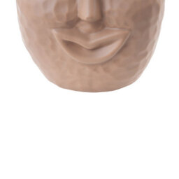 Beliani Flower Vase Veria Ceramic 26 Cm Sand Beige - thumbnail 6
