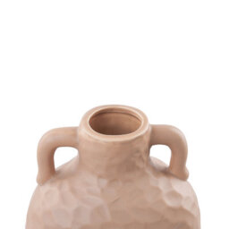 Beliani Flower Vase Veria Ceramic 26 Cm Sand Beige - thumbnail 5