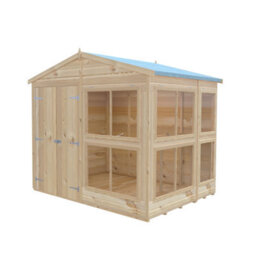 Shire Sun Hut Potting Shed With Opening Windows And Interchangable Panels 8Gx6 - thumbnail 4