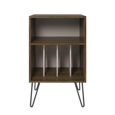 Novogratz Concord Turntable Stand Brown Oak Look - image 1
