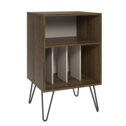 Novogratz Concord Turntable Stand Brown Oak Look - thumbnail 3