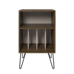 Novogratz Dorel Home Harmony Turntable Stand Brown Oak Look
