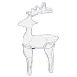 Berkfield Reindeer Christmas Decoration With Mesh 306 Leds 60X24X89Cm - thumbnail 7