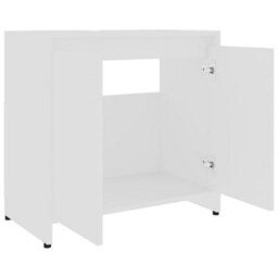 Berkfield Bathroom Cabinet White 60X33X61 Cm Engineered Wood - thumbnail 5