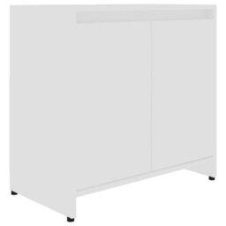 Berkfield Bathroom Cabinet White 60X33X61 Cm Engineered Wood - thumbnail 8
